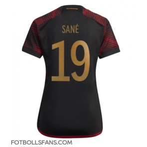 Tyskland Leroy Sane #19 Replika Bortatröja Damer VM 2022 Kortärmad